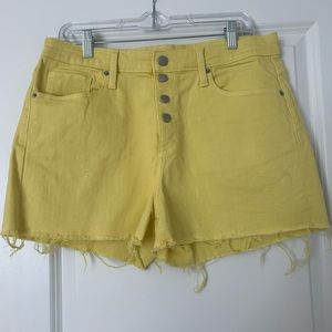 Universal Thread Bright Yellow Denim Shorts